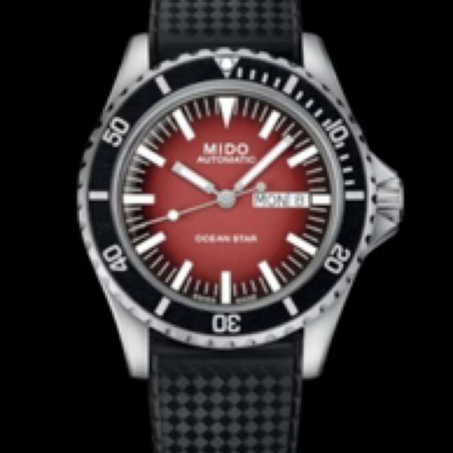 Ocean Star Tribute Gradient, 40.5 mm, Red Dial- M026.830.17.421.00