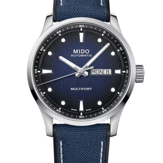 Mido Multofort M- Blue Gradient Dial