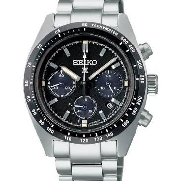 Seiko Prospex Speedtimer- Solar Chronograph, Black Dial, SSC819
