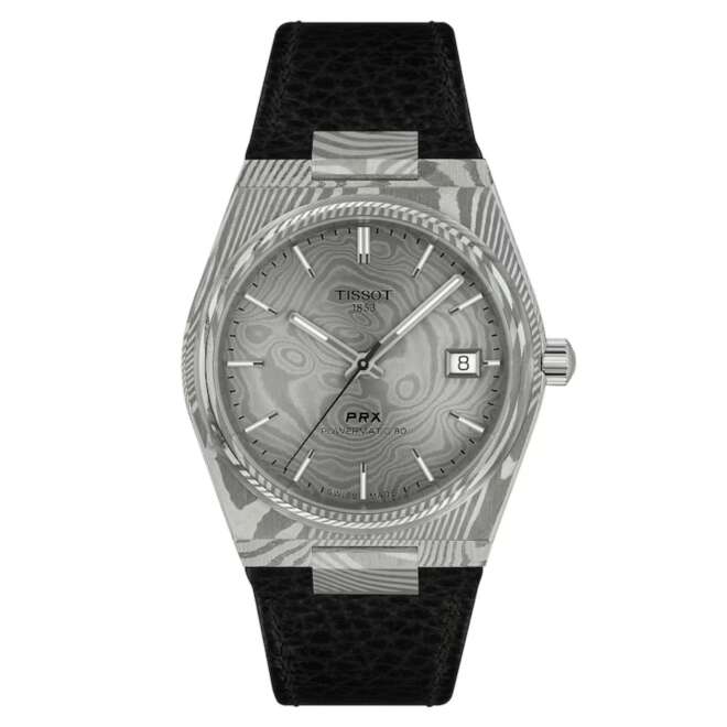 TISSOT PRX Automatic SS Damascus Leather strap - T137.807.96.081.00