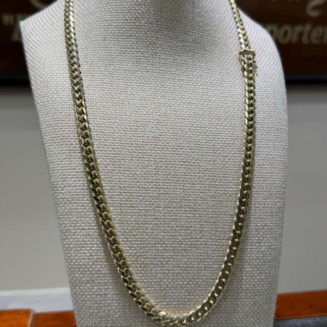 10k Miami Cuban 6mm 22 inch solid gold chain