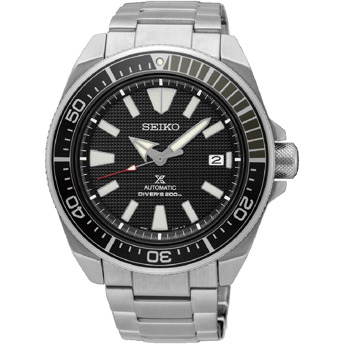 Seiko Prospex Samurai- Automatic, Black Pressed Dial, Dive Watch, SRPF03