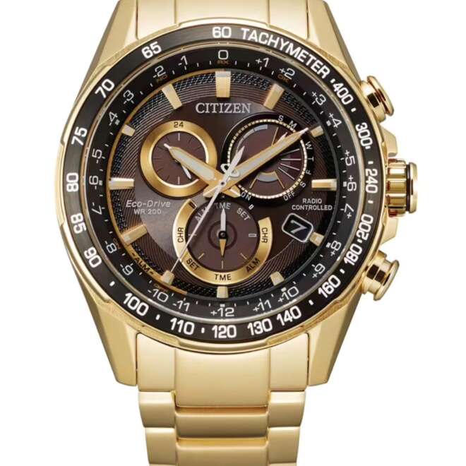 PCAT Men&rsquo;s Watch in Yellow Gold-Tone Ion-Plated Stainless Steel, 43mm – Image 1 of 2 View Size PCAT Men&rsquo;s Watch in Yellow Gold-Tone Ion-Plated Stainless Steel, 43mm – Image 2 of 2 CITIZEN® ECO™ PCAT Men’s Watch in Yellow Gold-Tone Ion-Plated Stainless Steel, 43mm